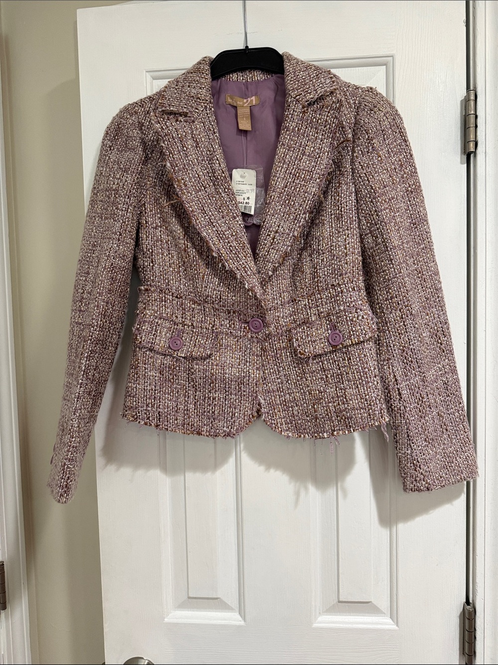 Forever 21 Lavender Tweed Blazer